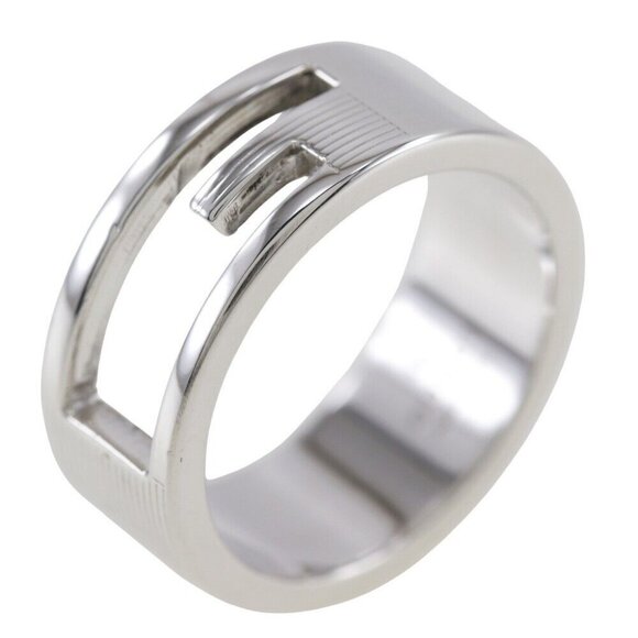 GUCCI Branded G Ring Silver925 #7(US Size) 7.6g unisex - Picture 1 of 8